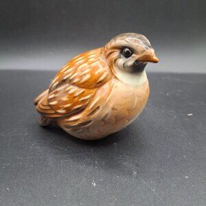 Vintage Goebel Germany Quail Bird Figurine 38-327-06 Hand-Painted Porcelain 3"